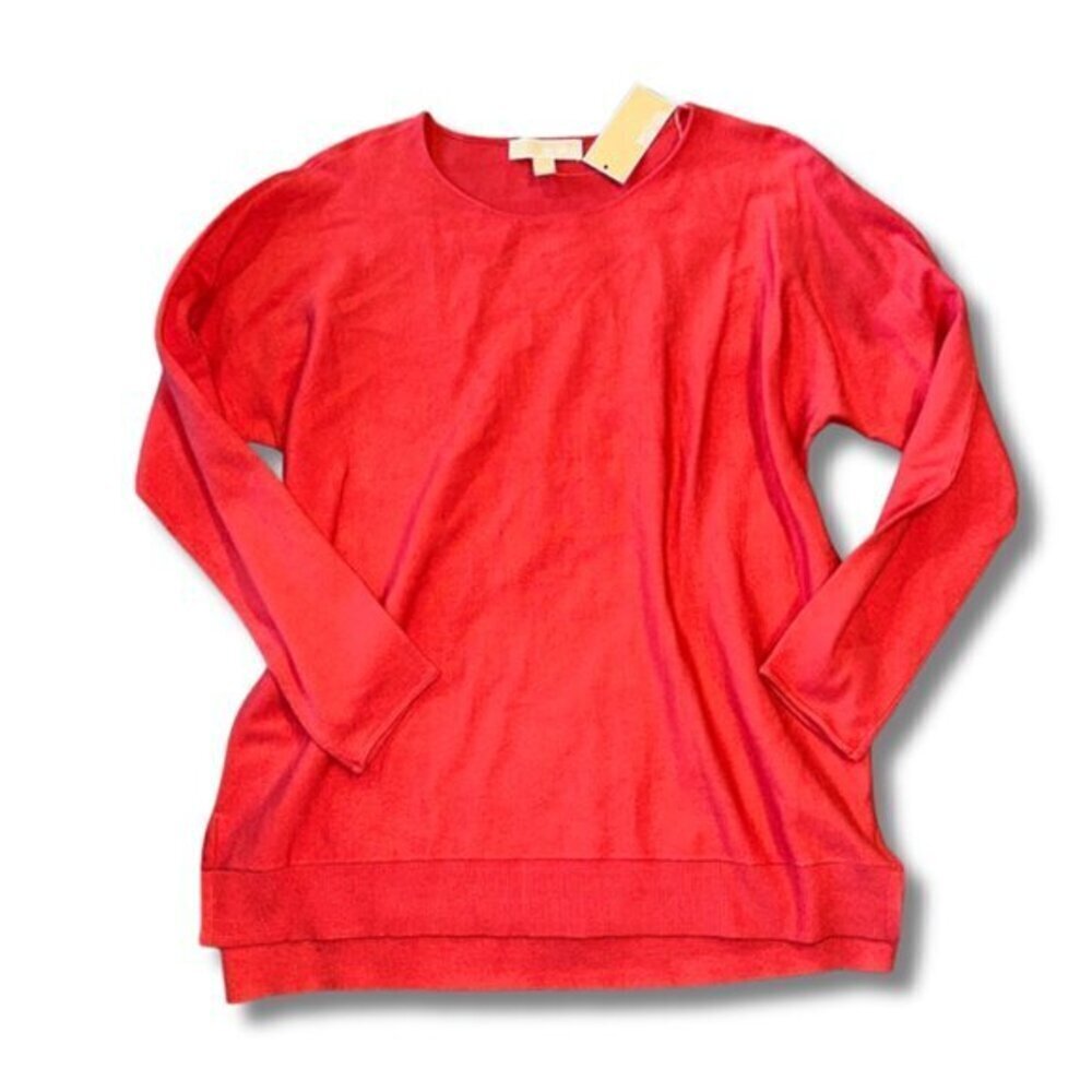 Michael Kors Sangria Basic Long Sleeve Blouse